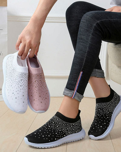 Zoe | Instap-schoenen Met Strass