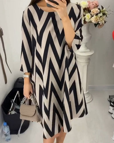 Odette | Losse jurk met print