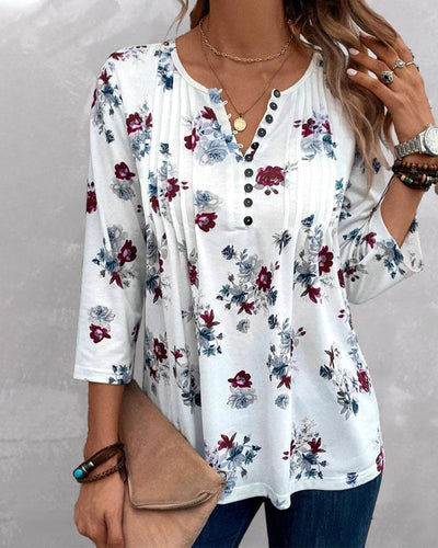 Maud | Elegante bloemenblouse