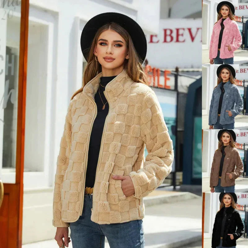 Dide - Super zachte korte trendy fleecejas voor dames
