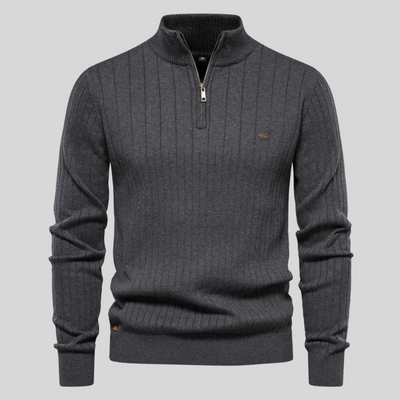 STEVEN | GEBREIDE ZIP-UP TRUI