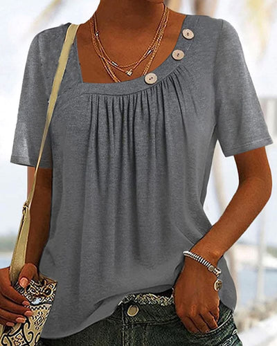 Mirthe | Blouse met decoratieve knopen