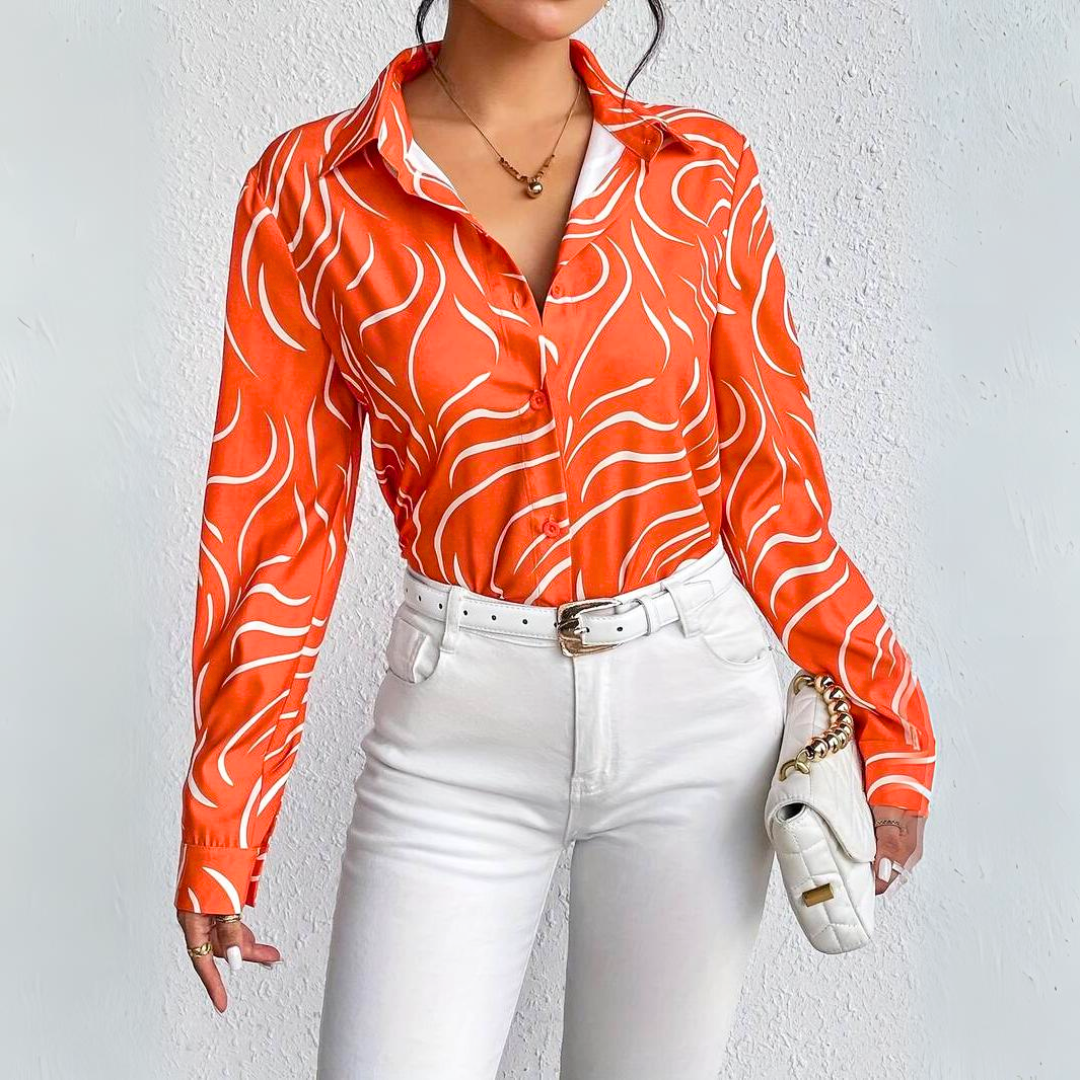 Linn - Oranje EK Voetbal blouse