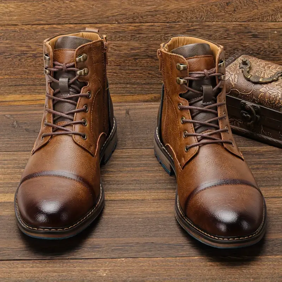 Vintage leren schoenen voor heren