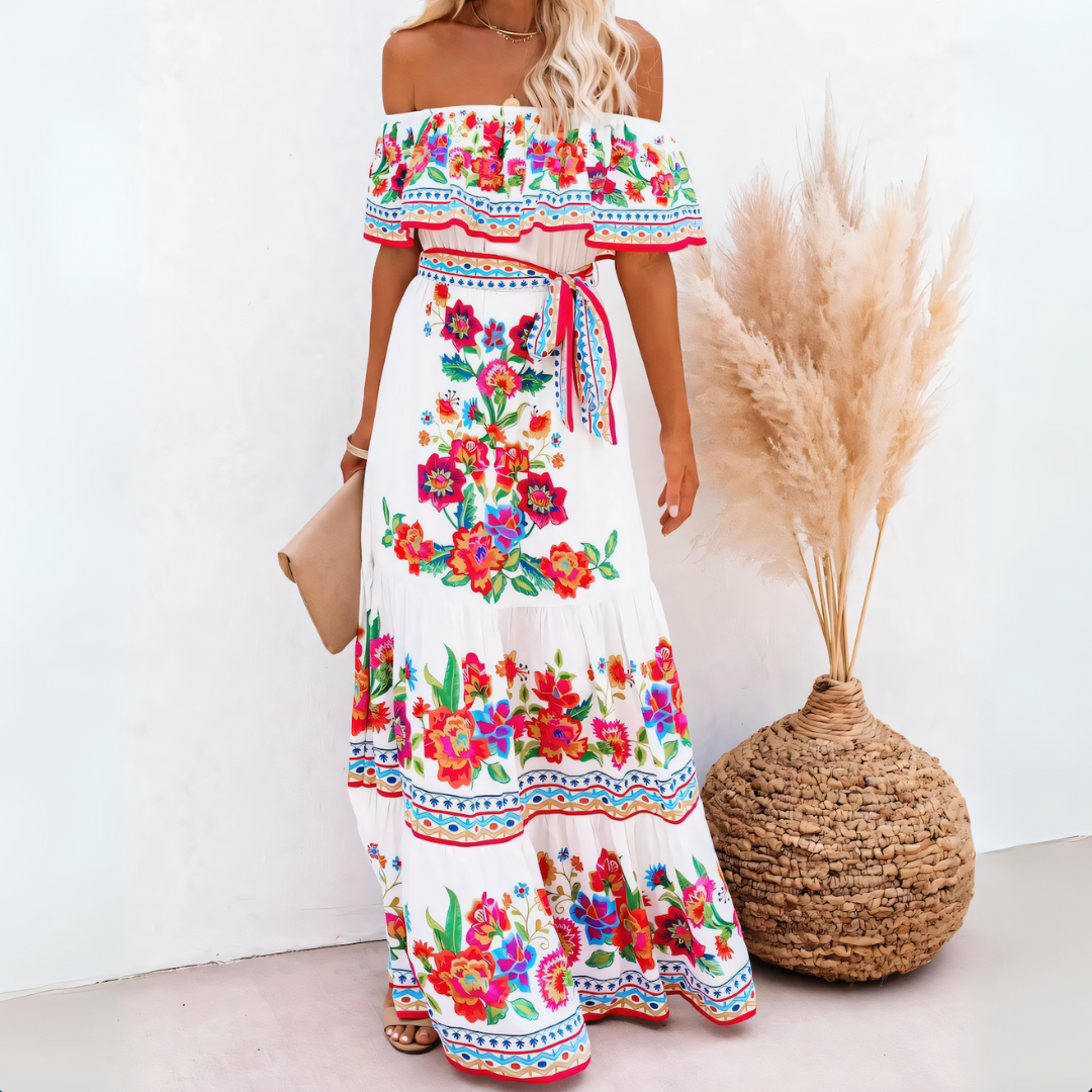 Lulu - Elegante Losvallende bloemenjurk