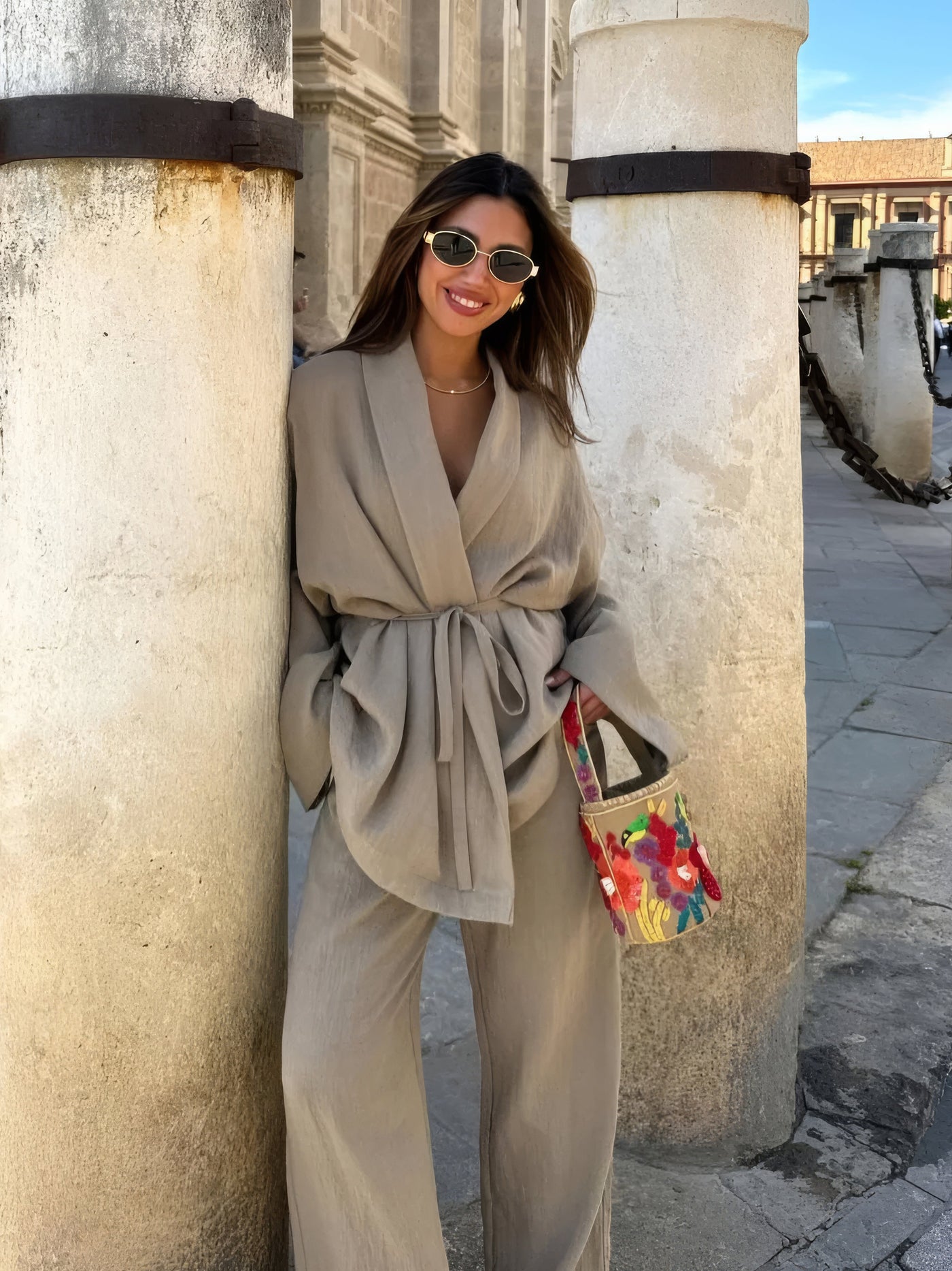 Lilly | Kimono linnen set