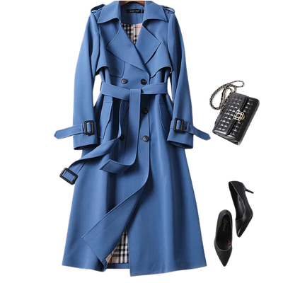 Elegante Lange Dames Trenchcoat - Mariëlle