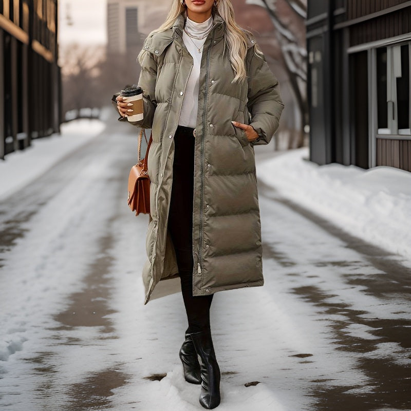 Alexandra - lange winter puffer jas