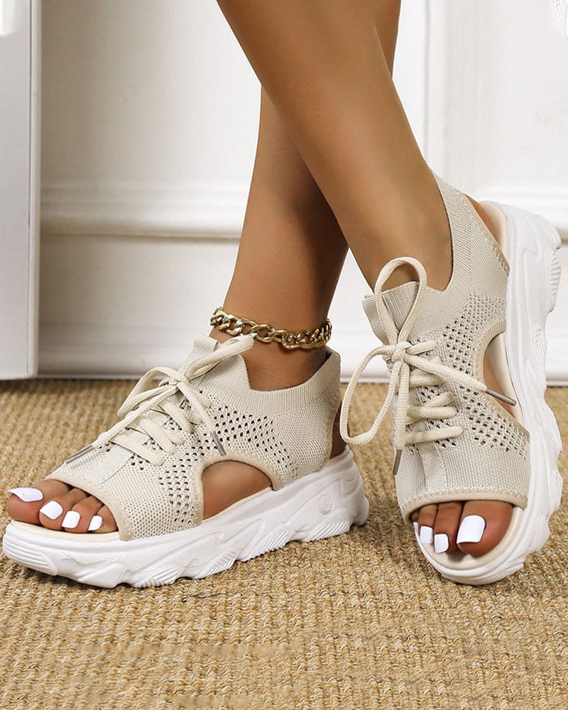 Mabel | Casual Platte Sandalen Met Dikke Zachte Zool