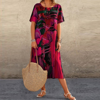 Famke - Comfortable floral dress
