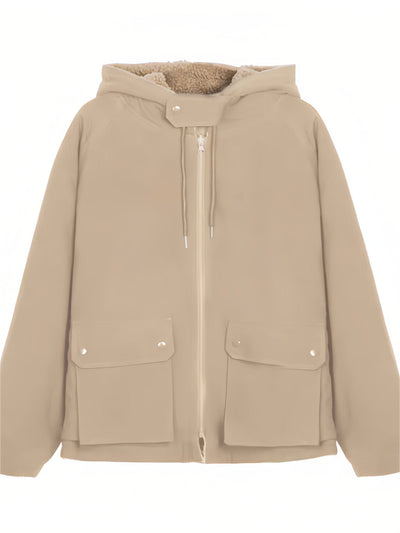 Lauren Fleece Parka | Elegante oversized jas met dikke capuchon voor vrouwen
