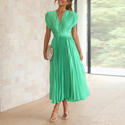 Leslie | Maxi-jurk met V-hals