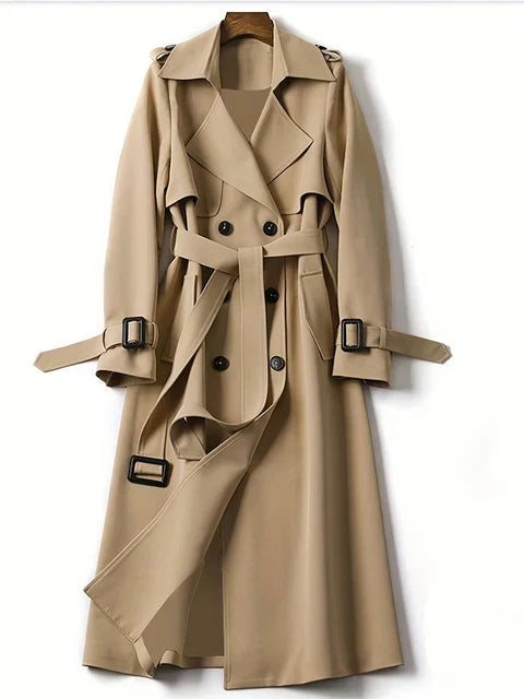 Lily - stijlvolle trenchcoat met dubbele knopenrij