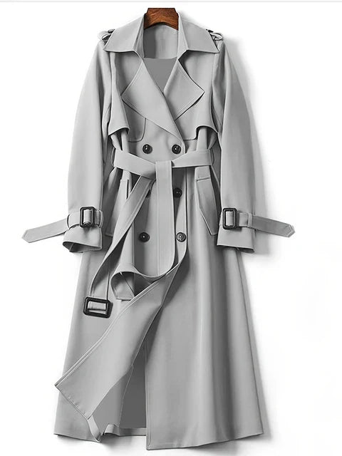 Lily - stijlvolle trenchcoat met dubbele knopenrij