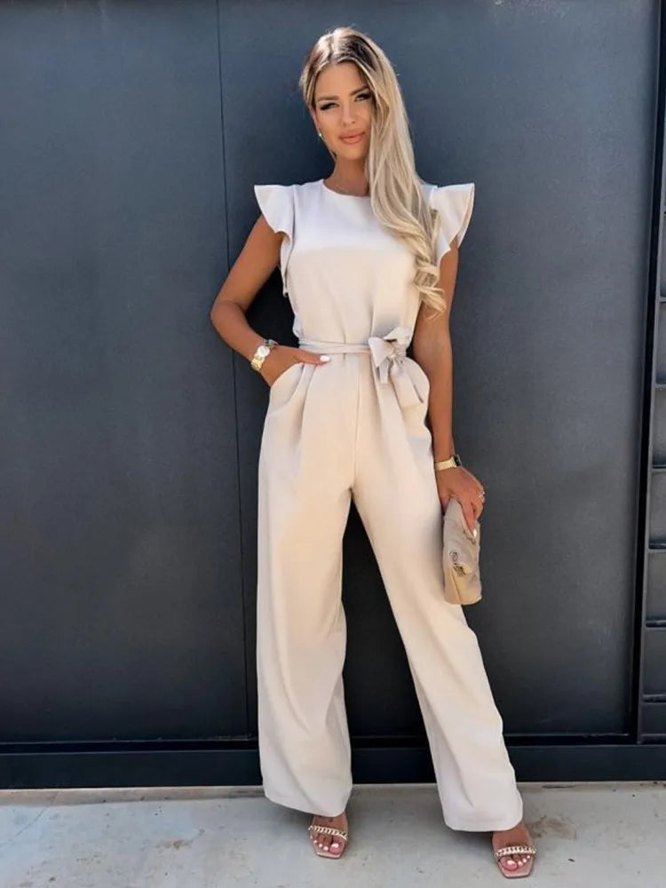 Jean - Elegante Jumpsuit met Wijde Pijpen