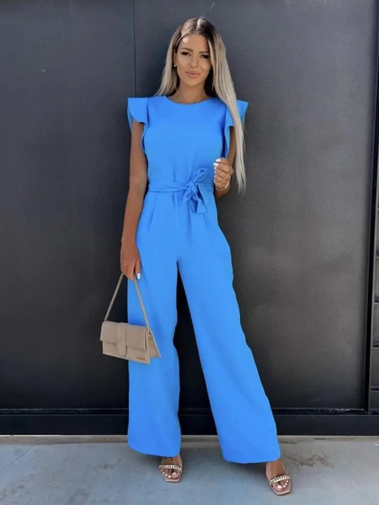 Jean - Elegante Jumpsuit met Wijde Pijpen