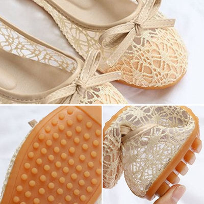 Manon | Schoenen met een platte zool, ronde neus en mesh