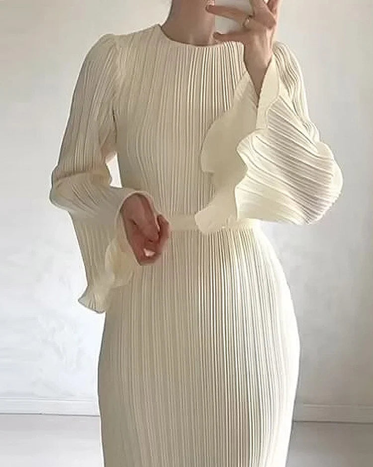 Janna - Elegante Schimmel Mouwen Jurk