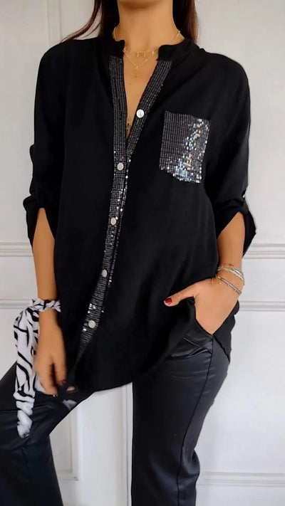 V-hals Casual Top