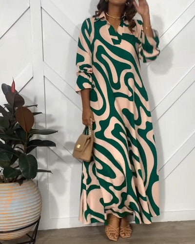 Asha - Elegante jurk met lange mouwen