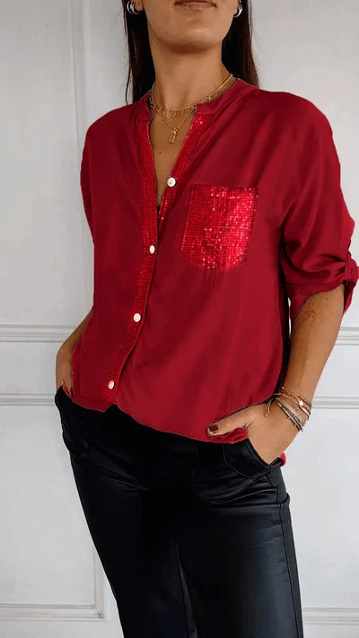 V-hals Casual Top