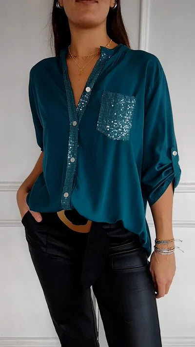 V-hals Casual Top