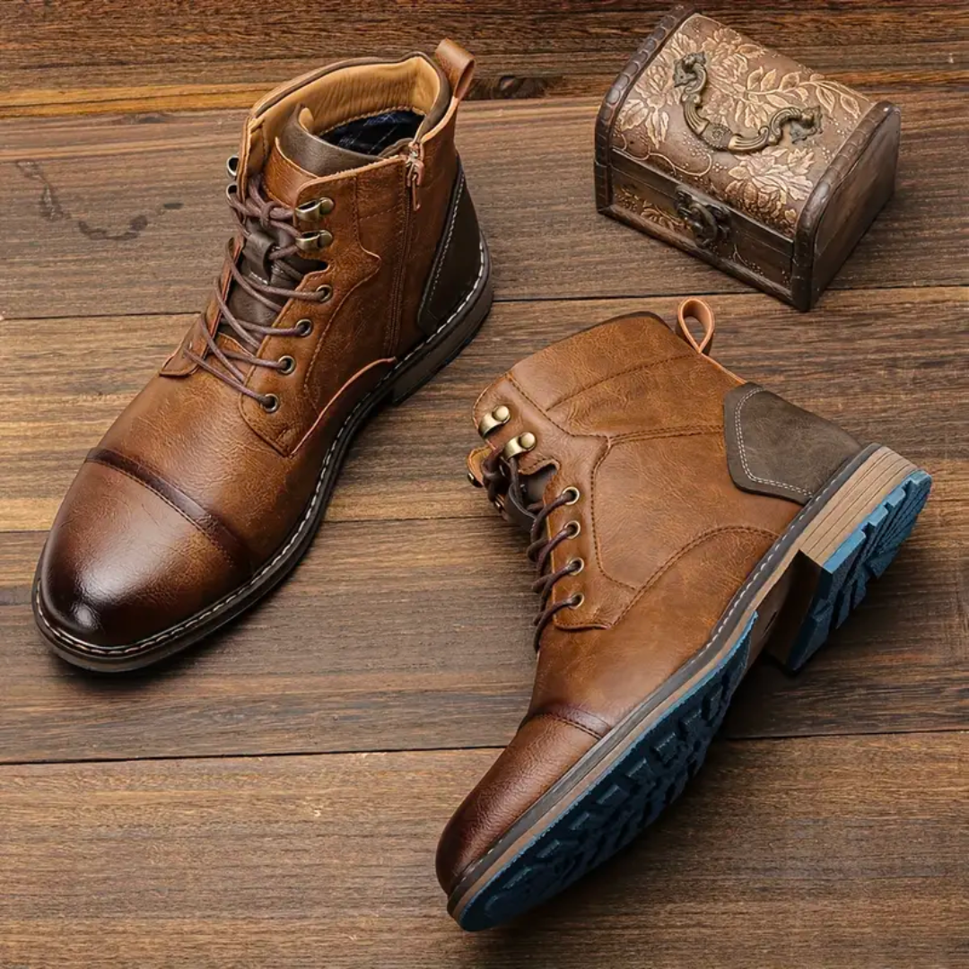 Vintage leren schoenen voor heren