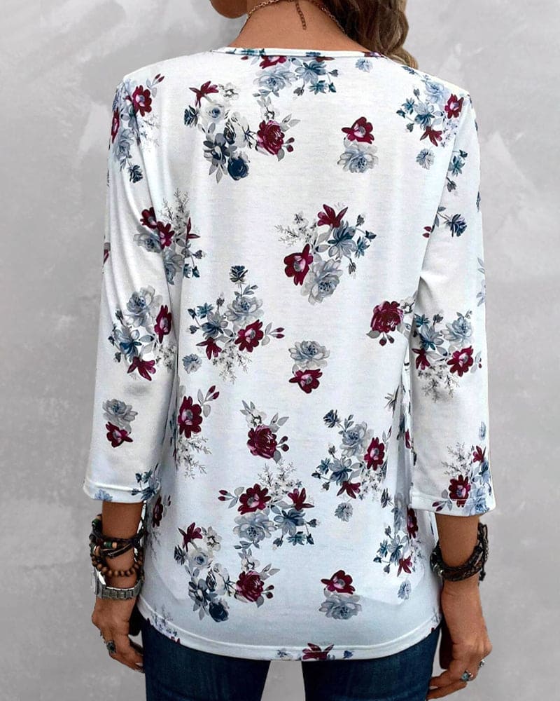 Maud | Elegante bloemenblouse