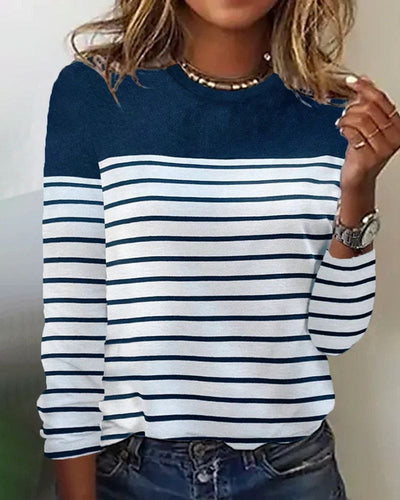 Noor | Blouse met strepen en lange mouwen