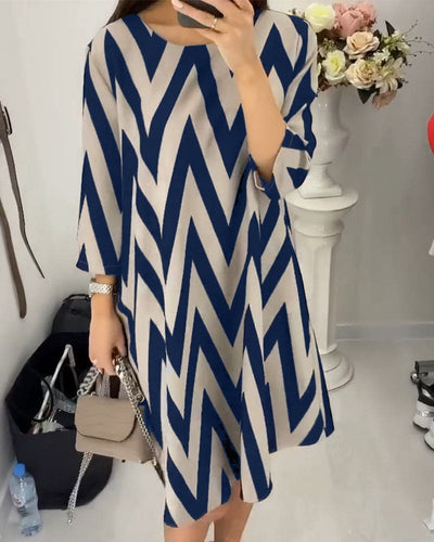 Odette | Losse jurk met print