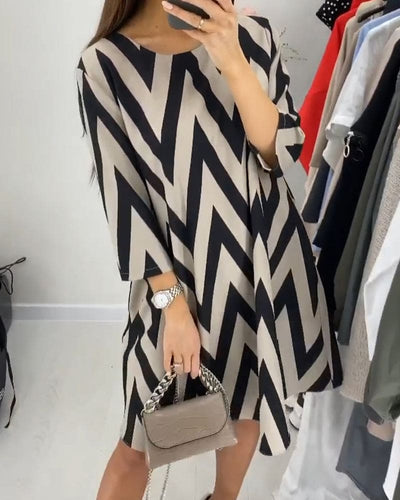 Odette | Losse jurk met print