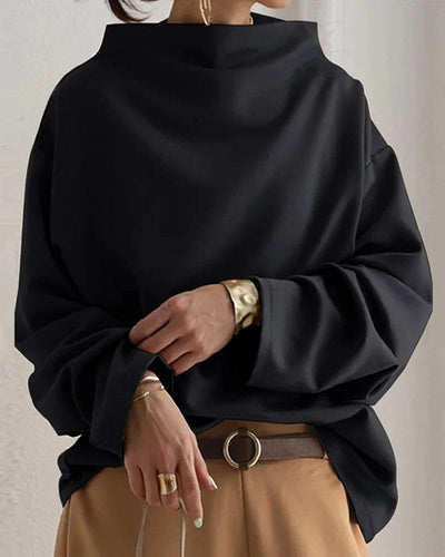 Emma - Damesblouse met losse pasvorm en lange mouwen