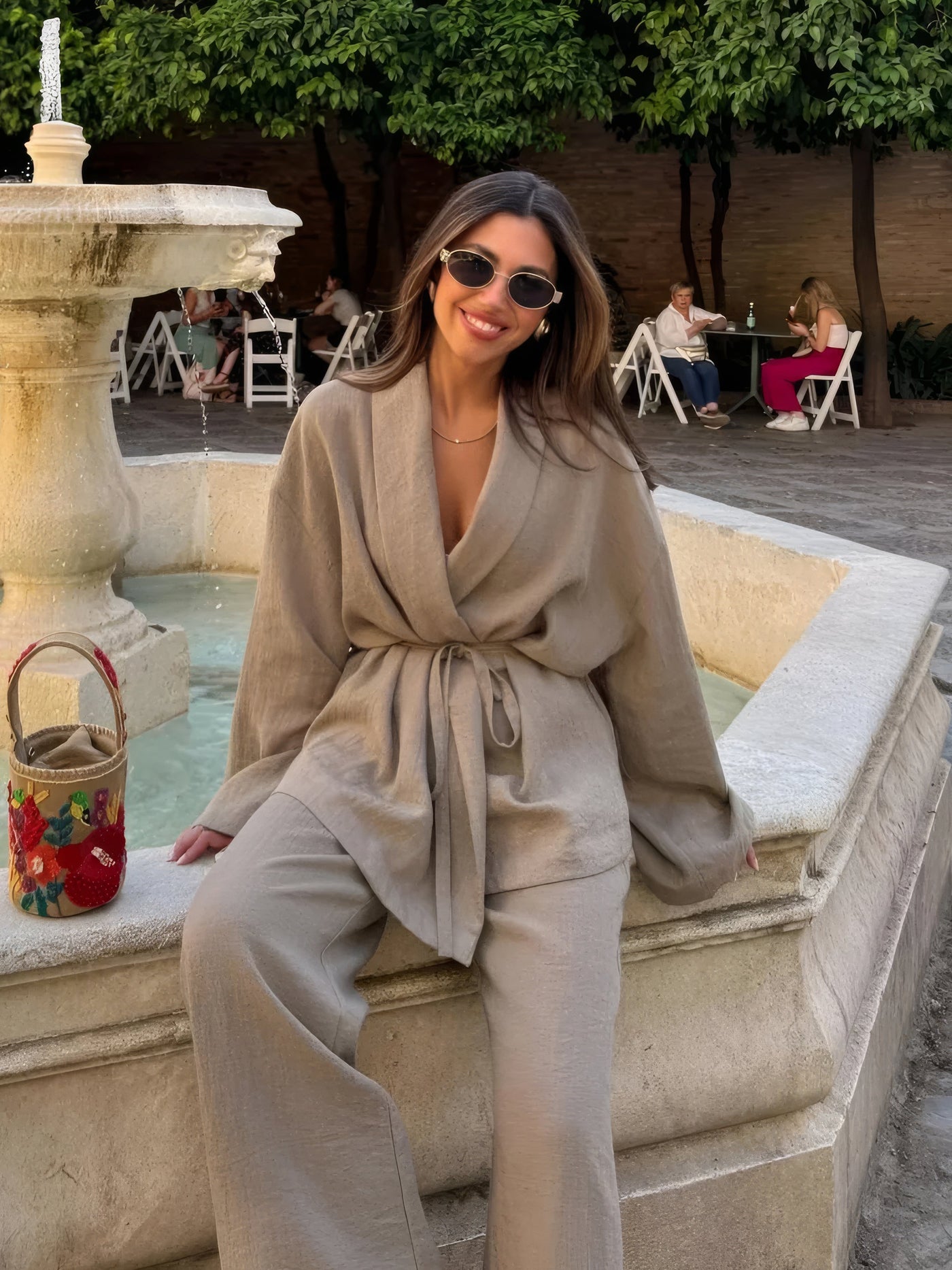 Lilly | Kimono linnen set