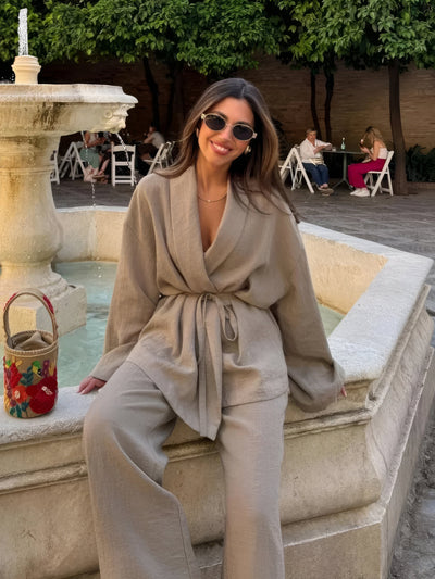 Lilly | Kimono linnen set