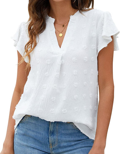 Veerle | Shirt Met Een V-hals