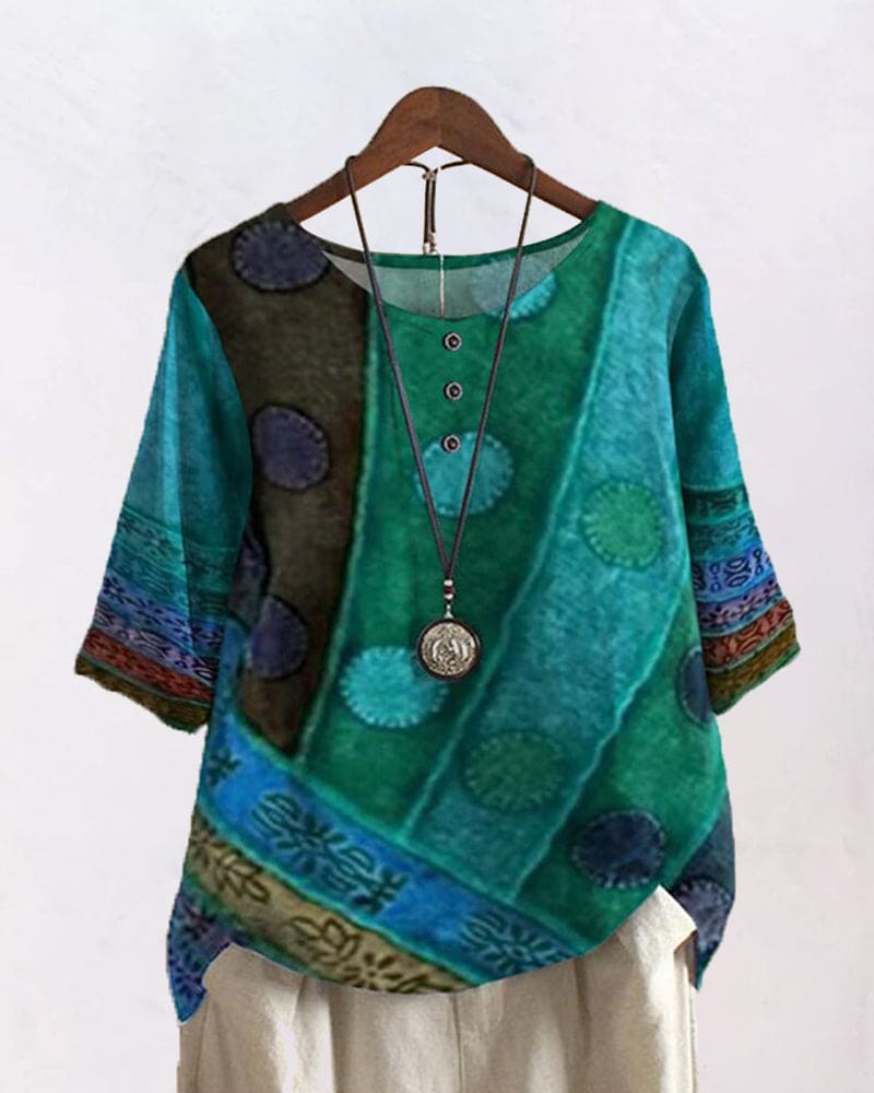 Lara | Casual top met print
