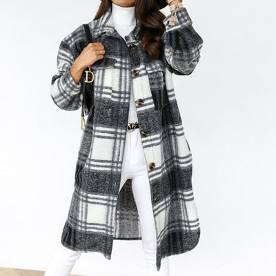 Luna Ruiten Jas | Comfortabele lange wollen dames jas