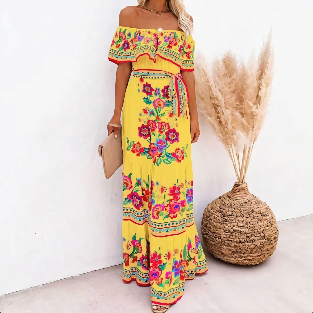 Lulu - Elegante Losvallende bloemenjurk