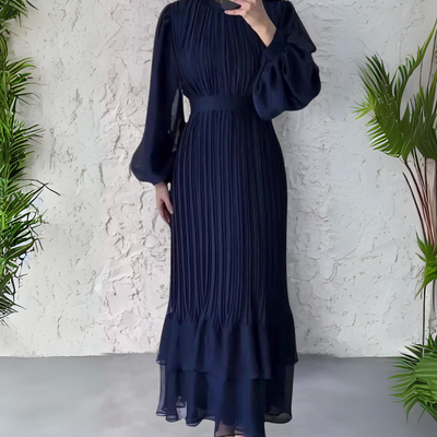 Erica - Jurk met lange geplooide rok