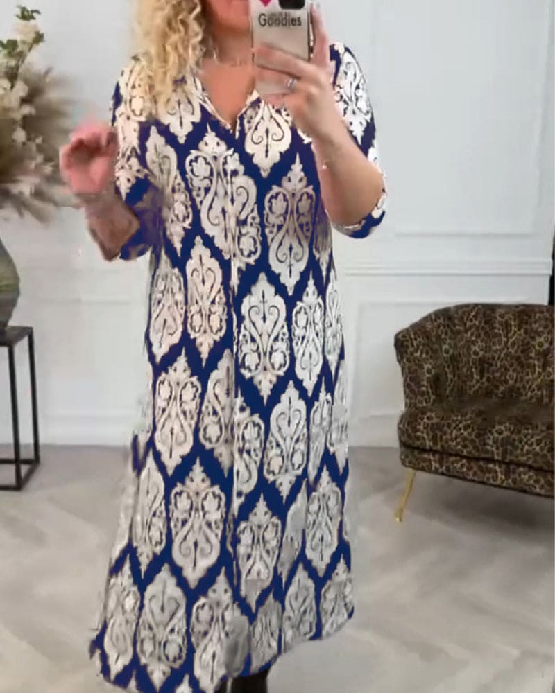 Vieve elegante jurk met chique zijsplitten