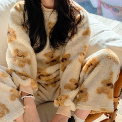 Rona - Zacht pyjamapak met berenprint