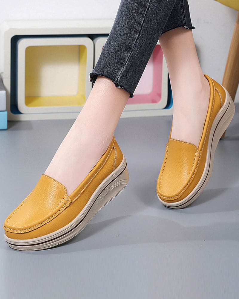 Lieke | Schoenen Met Een Britse Stijl Op Een Platform