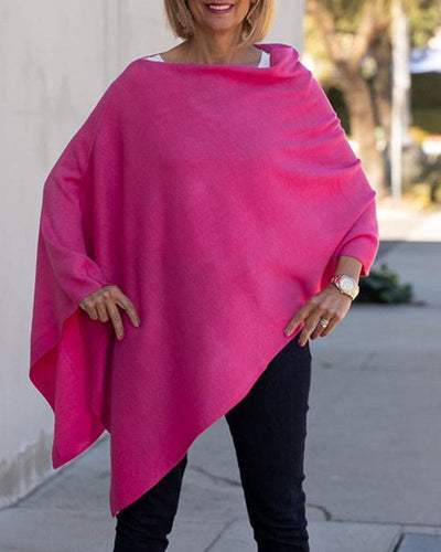 Sophie | Fuchsiakleurig poncho