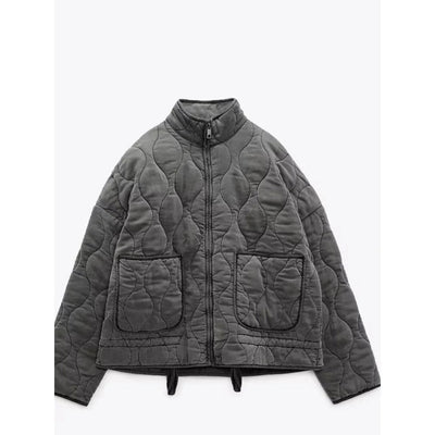 Chique Vintage Twist gewatteerd jack voor dames