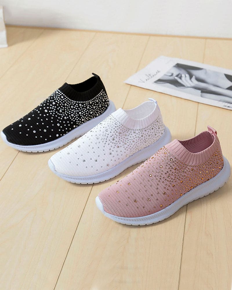 Zoe | Instap-schoenen Met Strass