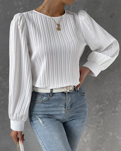 Chloe - Elegant Dames Shirt met Ballonmouwen