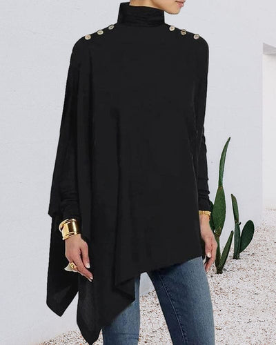 Yasmine | Een Klassieke Blouse In Één Effen Kleur