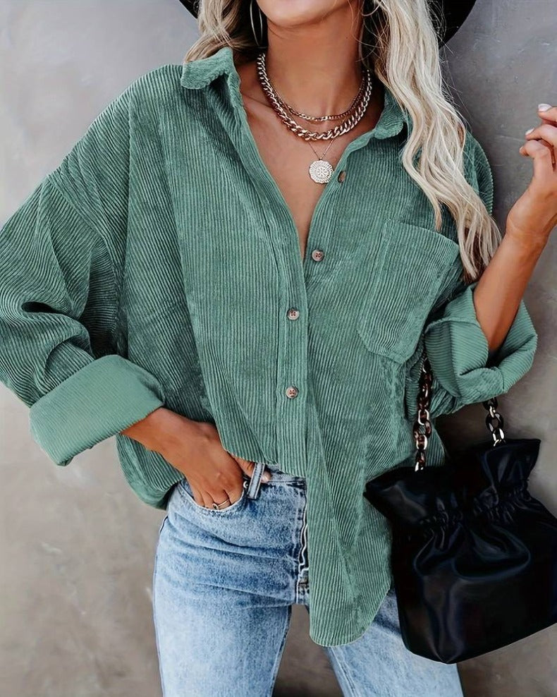 Roxy | Vintage fluwelen overhemd