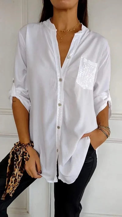 V-hals Casual Top