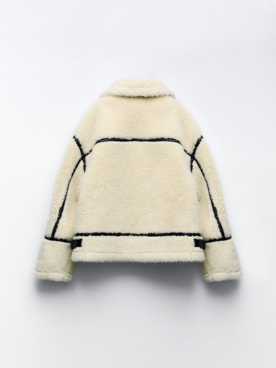 Fabienne - Super zachte witte fleece jas voor dames